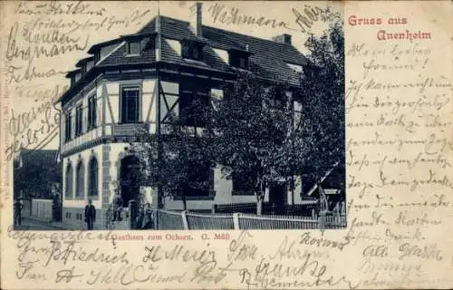 Ak Auenheim Kehl am Rhein, Gasthaus zum Ochsen