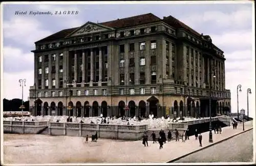 Ak Zagreb Kroatien, Hotel Esplanade
