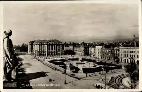 Ak Zagreb Kroatien, Hotel Esplanade