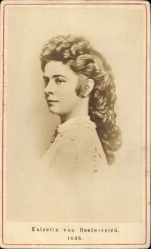 CdV Kaiserin Elisabeth von Österreich-Ungarn, Sisi, Sissi, Portrait
