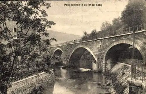 Ak Namur Wallonien, Bocq-Eisenbahnbrücke