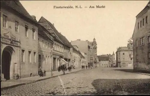 Ak Finsterwalde in der Niederlausitz, am Markt