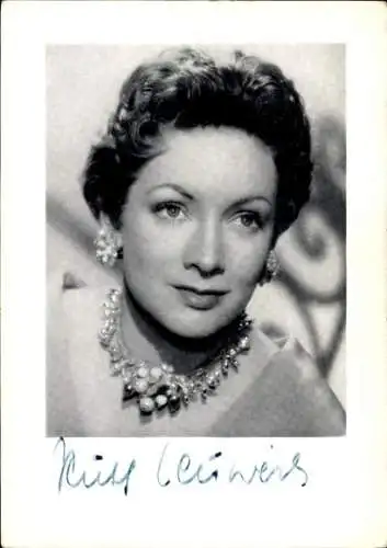 Foto Schauspielerin Ruth Leuwerik, Portrait, Autogramm