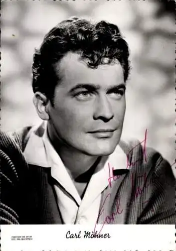 Ak Schauspieler Carl Möhner, Portrait, Autogramm