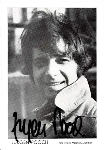 Ak Schauspieler Jürgen Pooch, Portrait, Autogramm