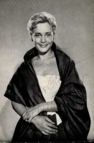 Ak Schauspielerin Maria Schell, Portrait, Autogramm