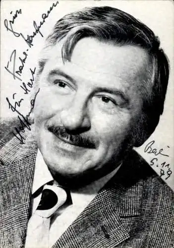 Ak Schauspieler Kurt Pratsch-Kaufmann, Portrait, Autogramm