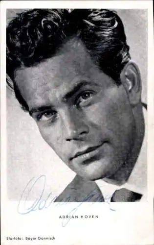 Ak Schauspieler Adrian Hoven, Portrait, Autogramm