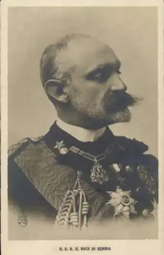 Ak Il Duca di Genova, Portrait