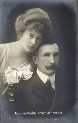 Ak Graf und Gräfin Törring Jettenbach, Portrait