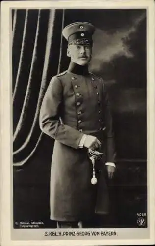 Ak Prinz Georg, Sohn des Prinzen Leopold von Bayern, Portrait, NPG 4068