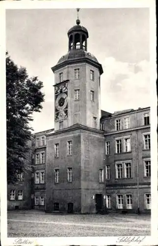 Ak Szczecin Stettin Pommern, Schlosshof