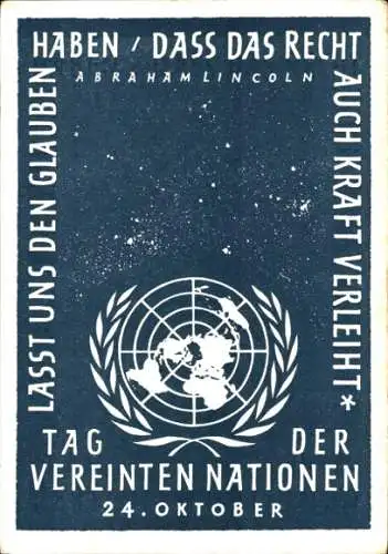 Ak Deutz Köln am Rhein, Tag der Vereinten Nationen 1958