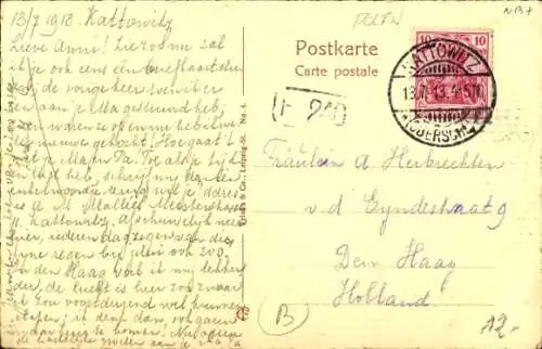 Ak Katowice Kattowitz Oberschlesien, Blücherplatz