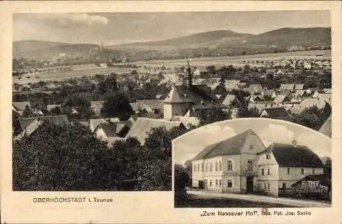 Ak Oberhöchstadt Kronberg im Taunus, Gesamtansicht, Gasthaus Zum Nassauer Hof