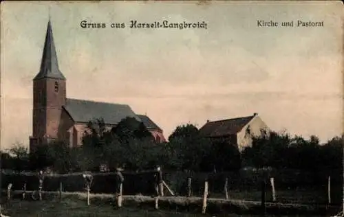 Ak Harzelt Langbroich Gangelt Nordrhein Westfalen, Kirche, Pastorat