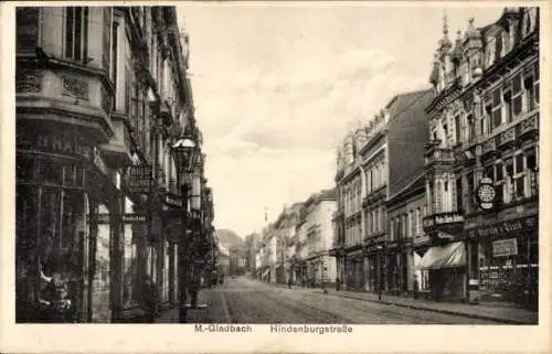 Ak Mönchengladbach am Niederrhein, Hindenburgstraße