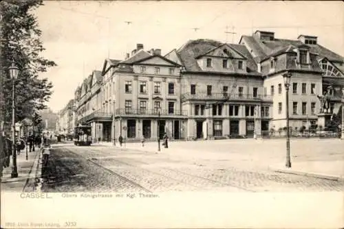 Ak Kassel, Obere Königstraße, Königliches Theater