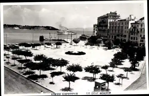 CPA Korfu Griechenland, Le Quai