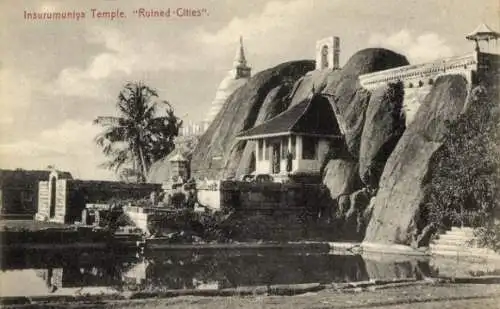 Ak Anuradhapura Sri Lanka, Isurumuniya Temple, Buddhistischer Tempel