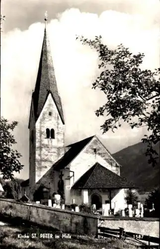 Ak Holz Wängle in Tirol, Kirche St. Peter