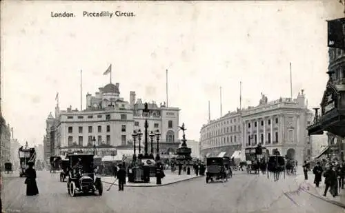 Ak West End London City England, Piccadilly Circus