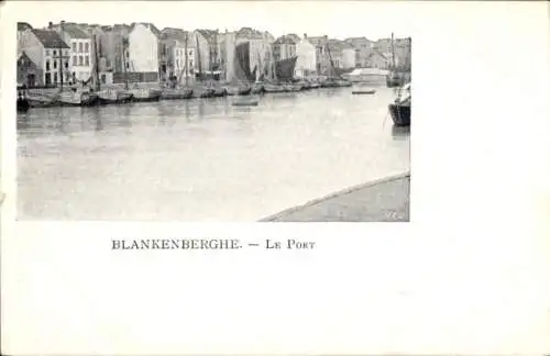 Ak Blankenberghe Blankenberge Westflandern, Hafen