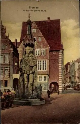Ak Hansestadt Bremen, Roland, anno 1404