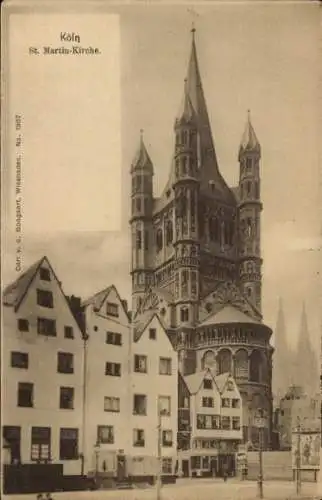 Ak Köln am Rhein, St. Martin-Kirche