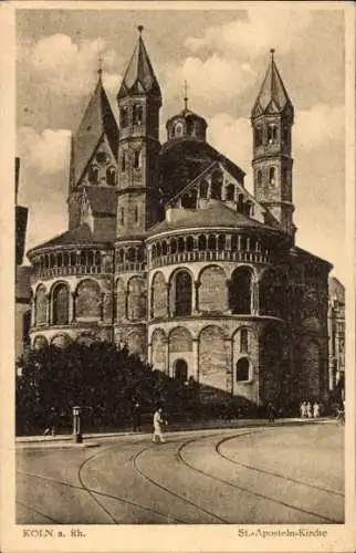 Ak Köln am Rhein, St.-Aposteln-Kirche