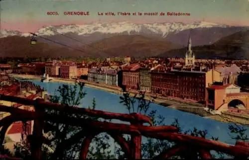Ak Grenoble Isère, Panorama