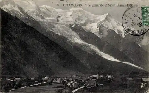 Ak Chamonix Mont Blanc Haute Savoie, Panorama