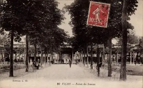 Ak Vichy Allier, Palais des Sources