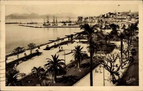 Ak Cannes Alpes Maritimes, Gesamtansicht