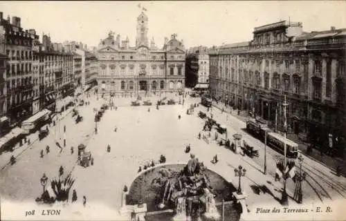 Ak Lyon Rhône, Place des Terreaux