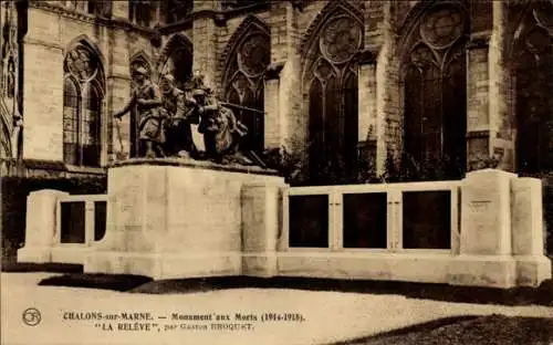 Ak Chalons sur Marne, Monument aux Morts