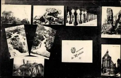 Ak Mortain Manche, Teilansichten