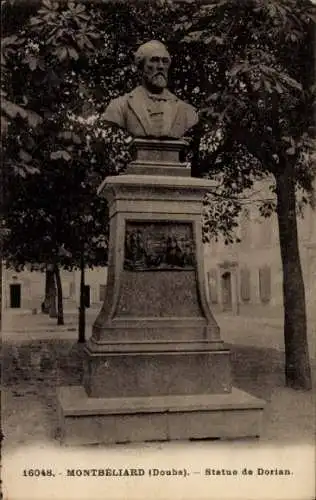 Ak Montbéliard Doubs, Statue de Dorian