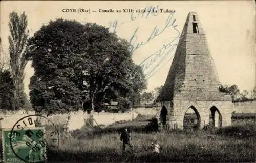 Ak Coye Oise, Comelle au XIIIe siecle, La Tuilerie