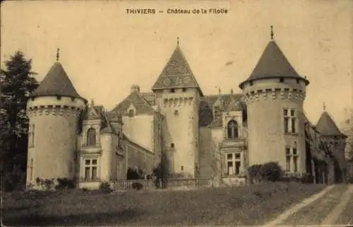 Ak Thiviers Dordogne, Chateau de la Filolie