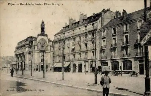 Ak Dijon Côte d'Or, Hotel de la Poste, Place Grangier
