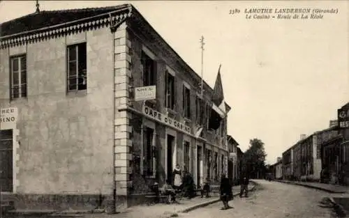 Ak Lamothe Landerron Gironde, Casino, Route de la Reole