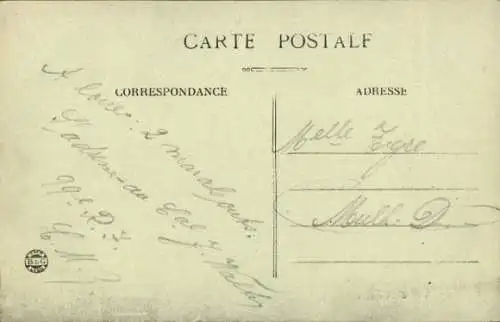 Ak Chambaran Isère, Champ de Tir, Vue des Tranchees a Gallets