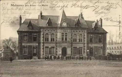 Ak Malaunay Seine Maritime, Mairie