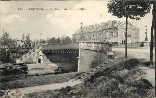Ak Amiens Somme, Le Pont de Beauville