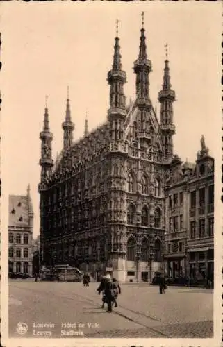Ak Louvain Leuven Flämisch Brabant, Rathaus