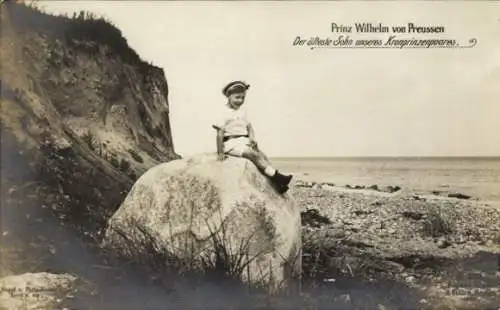 Ak Prinz Wilhelm von Preußen, Der älteste Sohn des deutschen Kronprinzenpaares, Küste, PH 2315