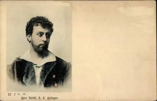 Ak Opernsänger Herr Reidl, Portrait