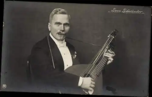 Ak Sänger und Komponist Sven Scholander, Portrait