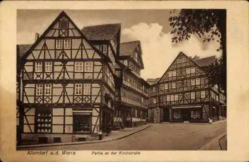 Ak Allendorf an der Werra Hessen, Kirchstraße